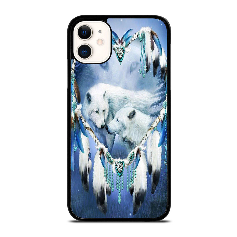 WHITE WOLF DREAMCATCHER  iPhone 11 Case Cover