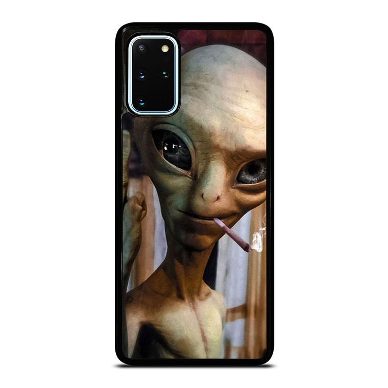 ALIEN MIDDLE FINGER SMOKING Samsung Galaxy S20 Plus Case Cover