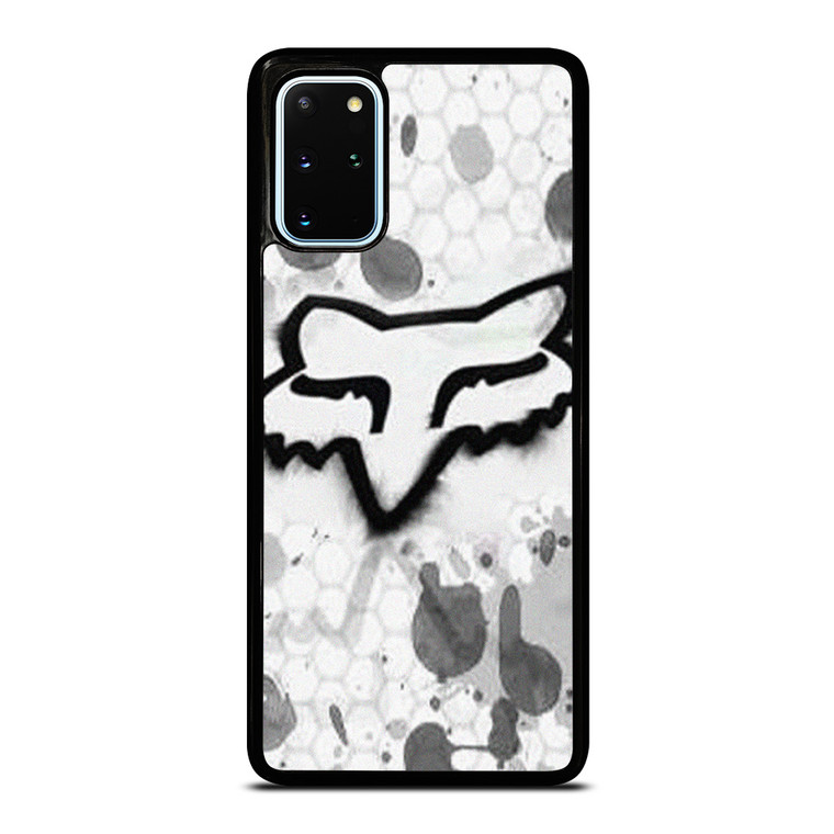 FOX RACING WHITE BRUSHED LOGO Samsung Galaxy S20 Plus Case Cover