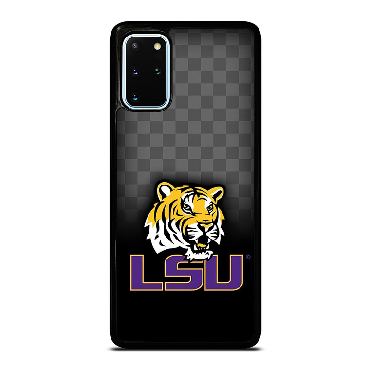 LSU TIGERS FOOTBALL CHECKERBOARD LOGO Samsung Galaxy S20 Plus Case Cover