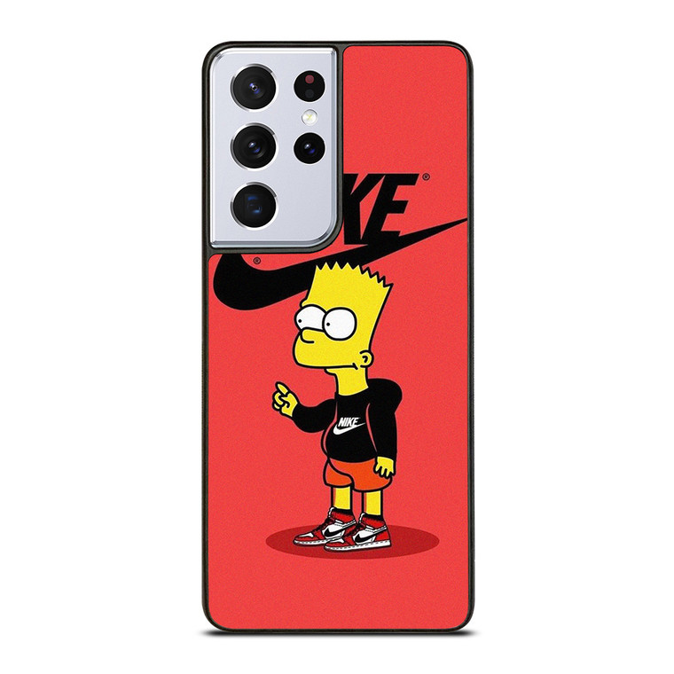 BART SIMPSONS NIKE RED Samsung Galaxy S21 Ultra Case Cover