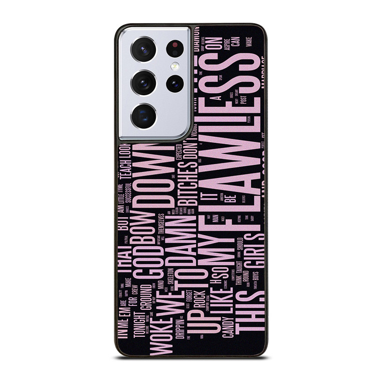 BEYONCE FLAWLESS TYPOGAPHY Samsung Galaxy S21 Ultra Case Cover