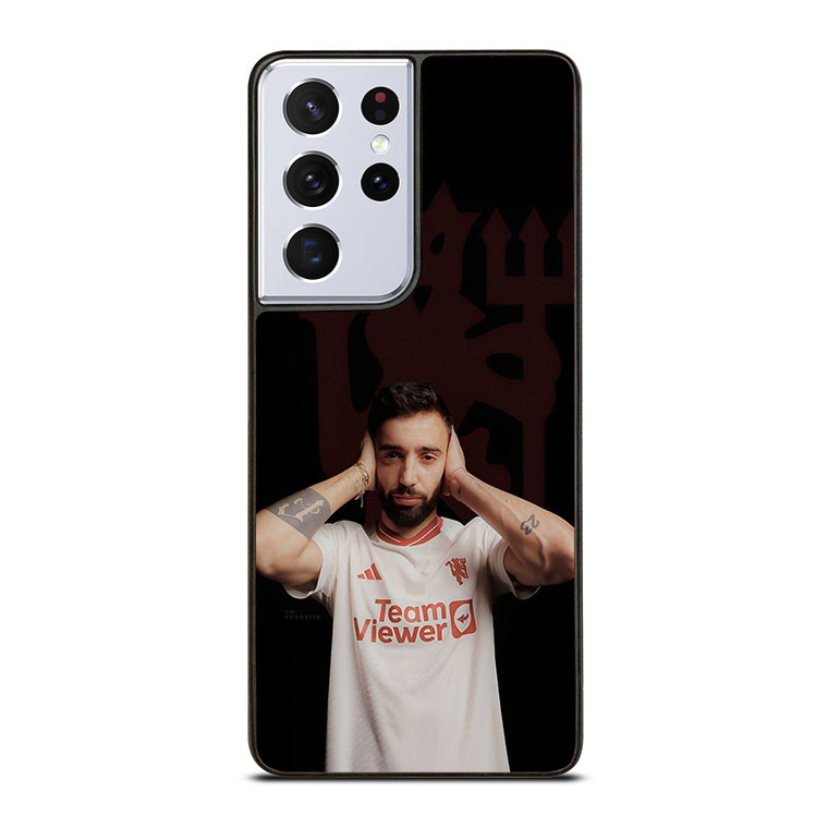 BRUNO FERNANDES MANCHESTER UNITED RED DEVILS Samsung Galaxy S21 Ultra Case Cover