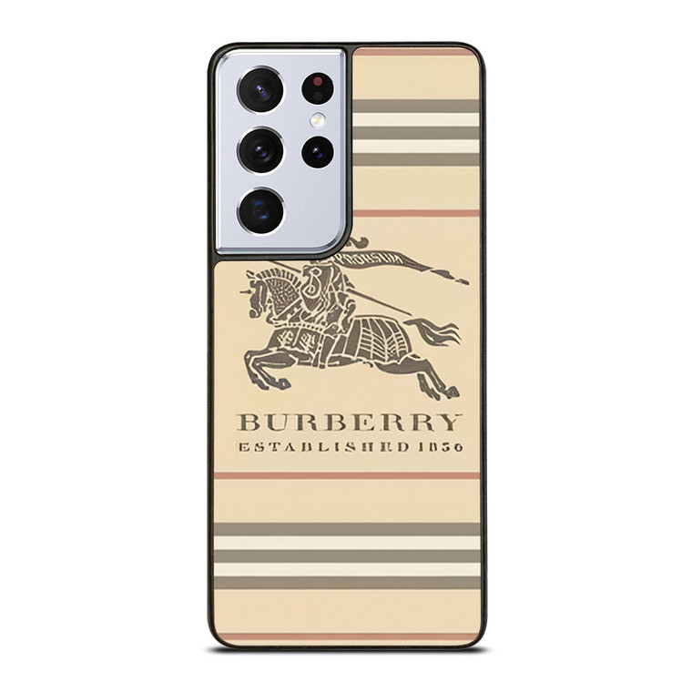 BURBERRY STRIPE LOGO Samsung Galaxy S21 Ultra Case Cover