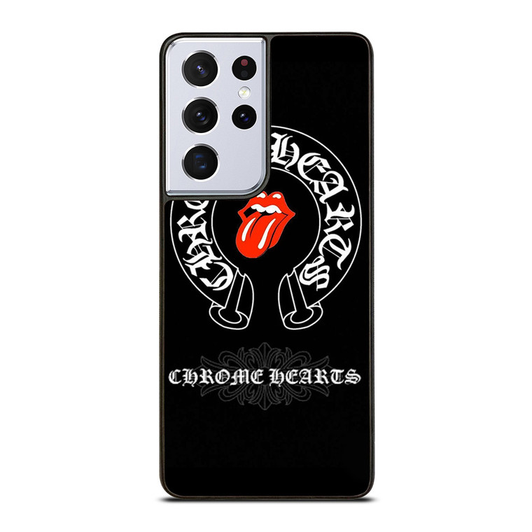 CHROME HEARTS ROLLING STONES SYMBOL Samsung Galaxy S21 Ultra Case Cover