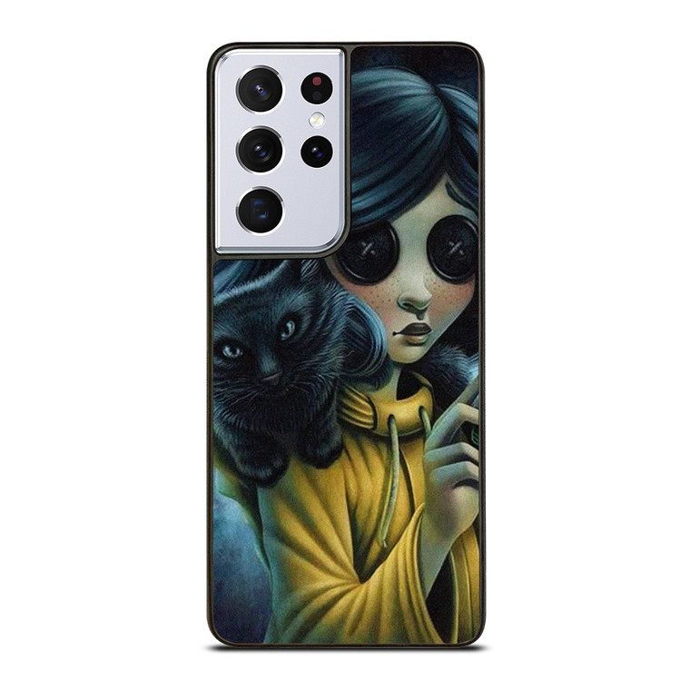 CORALINE AND CAT Samsung Galaxy S21 Ultra Case Cover