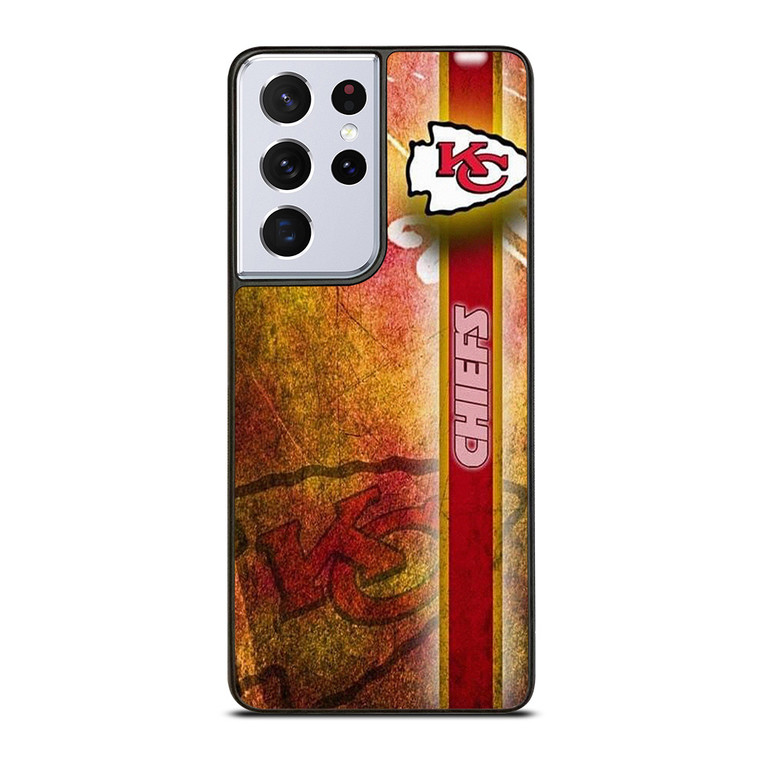 KANSAS CITY CHIEFS NFL GRUNGE LOGO Samsung Galaxy S21 Ultra Case Cover