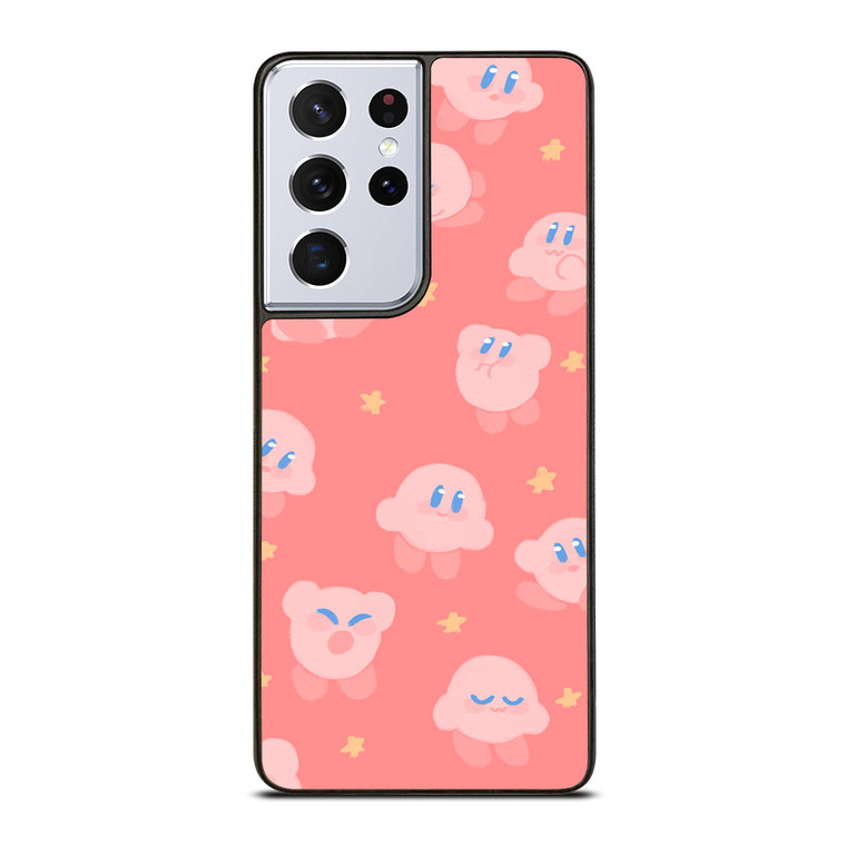 KIRBY GAMES PATTERN Samsung Galaxy S21 Ultra Case Cover
