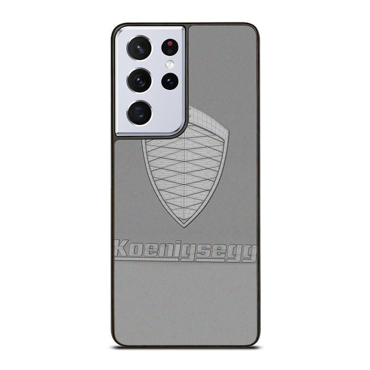 KOENIGSEGG GREY LOGO Samsung Galaxy S21 Ultra Case Cover