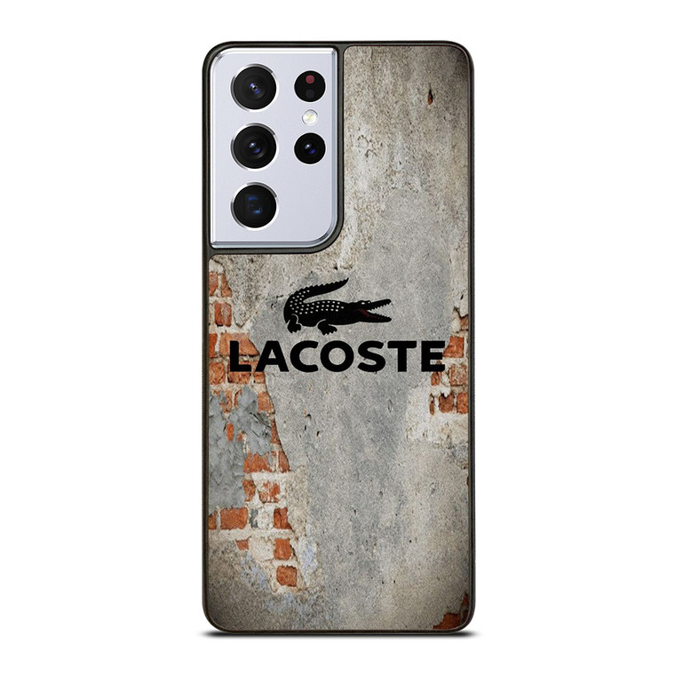 LACOSTE GRUNGE WALL LOGO Samsung Galaxy S21 Ultra Case Cover