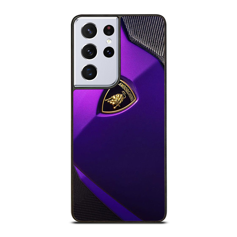 LAMBORGHINI PURPLE CARBON EMBLEM Samsung Galaxy S21 Ultra Case Cover