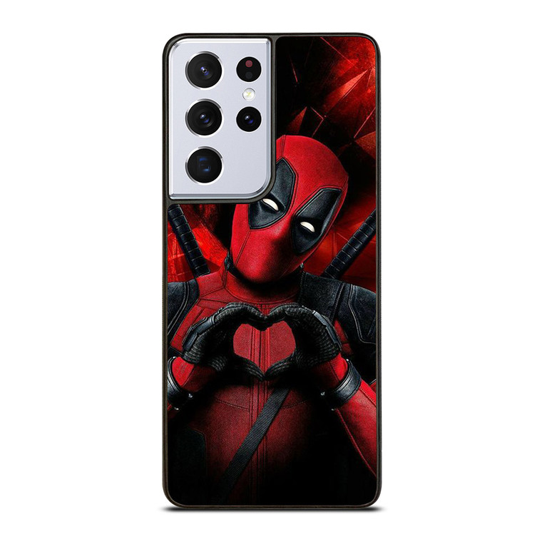 MARVEL DEADPOOL LOVE SIGN Samsung Galaxy S21 Ultra Case Cover