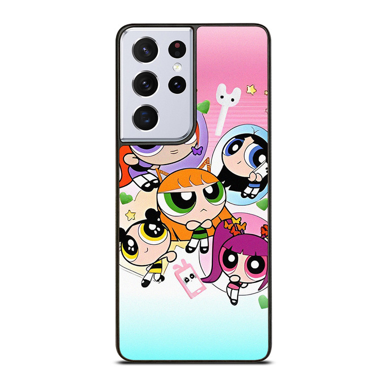 NEW JEANS KPOP X POWERPUFF GIRLS CARTOON Samsung Galaxy S21 Ultra Case Cover NEW JEANS KPOP X POWERPUFF GIRLS CARTOON Samsung Galaxy S21 Ultra Case Cover