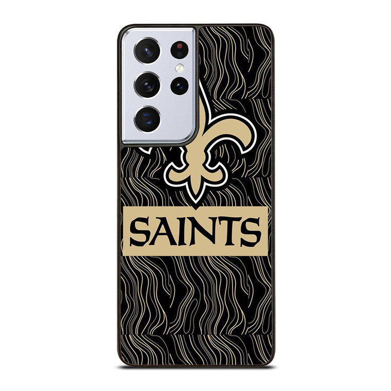 NEW ORLEANS SAINTS FOOTBALL ABSTRACT LINE Samsung Galaxy S21 Ultra Case Cover