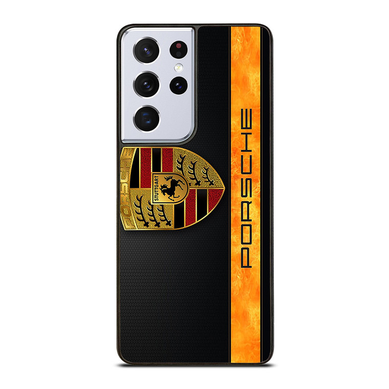 PORSCHE CARBON LIST LOGO Samsung Galaxy S21 Ultra Case Cover