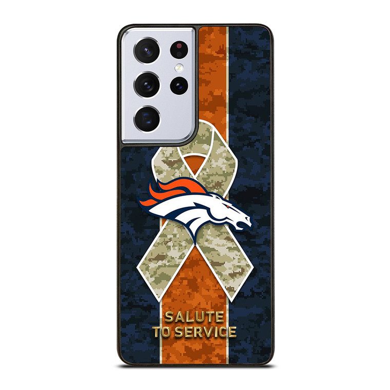 SALUTE TO SERVICE DENVER BRONCOS Samsung Galaxy S21 Ultra Case Cover SALUTE TO SERVICE DENVER BRONCOS Samsung Galaxy S21 Ultra Case Cover