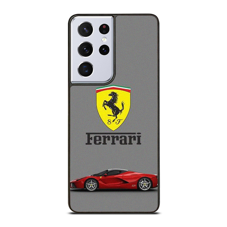 SCUDERIA FERRARI LOGO SUPER CAR RED Samsung Galaxy S21 Ultra Case Cover