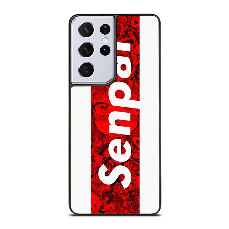 SENPAI ANIME STRIPE LOGO Samsung Galaxy S21 Ultra Case Cover