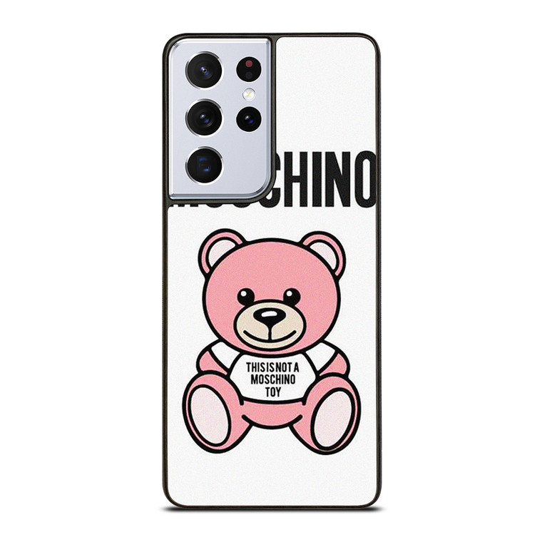THIS IS NOT MOSCHINO TOY BEAR PINK Samsung Galaxy S21 Ultra Case Cover THIS IS NOT MOSCHINO TOY BEAR PINK Samsung Galaxy S21 Ultra Case Cover