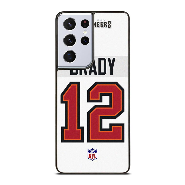 TOM BRADY TAMPA BAY BUCCANEERS WHITE KIT Samsung Galaxy S21 Ultra Case Cover