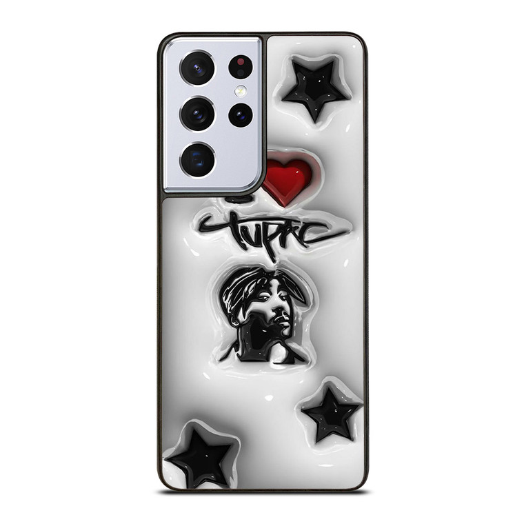 TUPAC SHAKUR RAPPER PLASTIC ART Samsung Galaxy S21 Ultra Case Cover