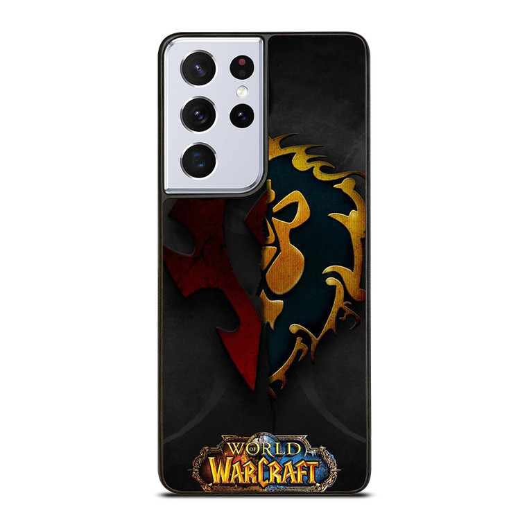 WORLD OF WARCRAFT HORDE ALLIANCE LOGO Samsung Galaxy S21 Ultra Case Cover