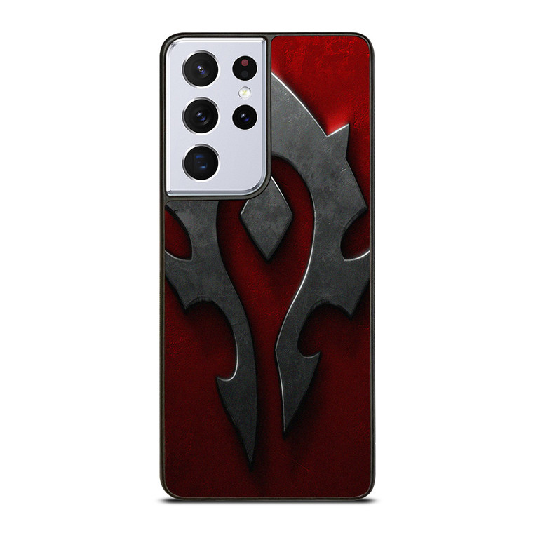 WORLD OF WARCRAFT HORDE BLACK LOGO Samsung Galaxy S21 Ultra Case Cover