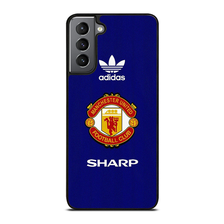 ADIDAS MANCHESTER UNITED SHARP RETRO LOGO Samsung Galaxy S21 Plus Case Cover