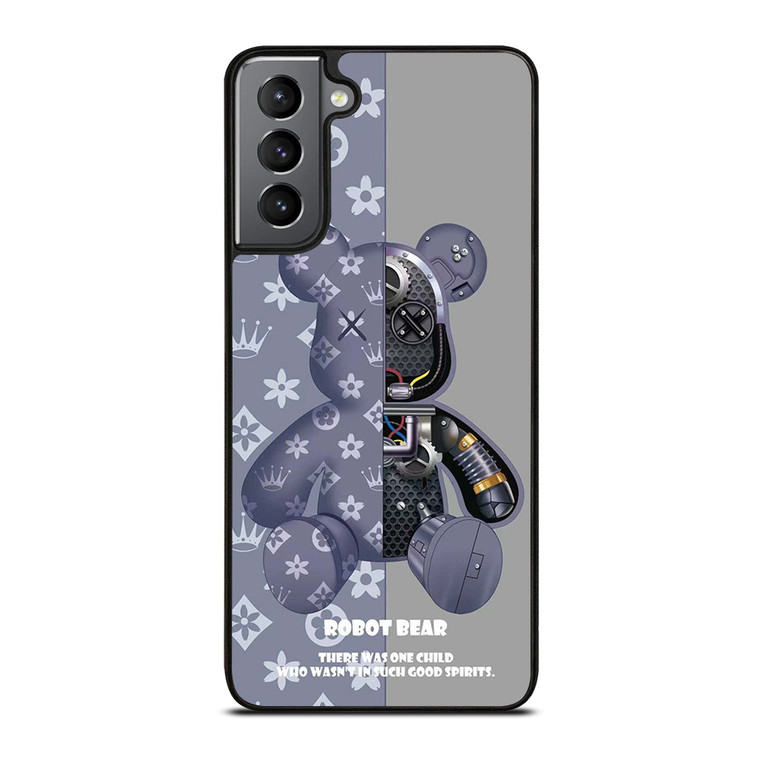 BEAR BRICK KAWS ROBOT GREY Samsung Galaxy S21 Plus Case Cover