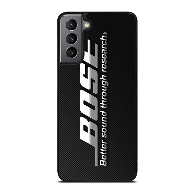 BOSE SOUND METAL CARBON EMBLEM Samsung Galaxy S21 Plus Case Cover