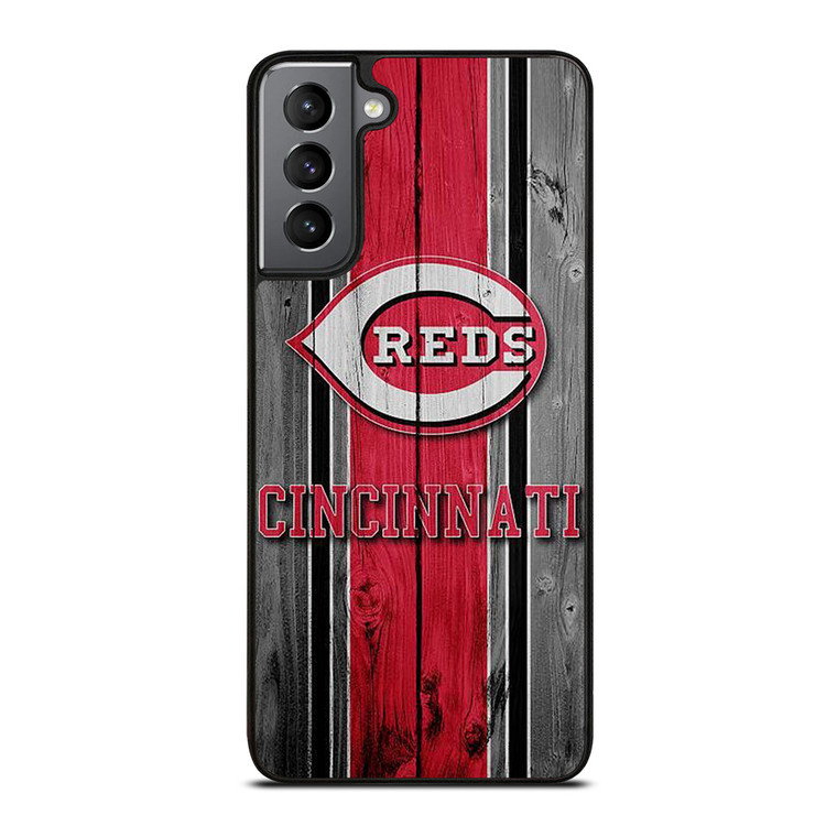 CINCINNATI REDS WOOD LOGO Samsung Galaxy S21 Plus Case Cover