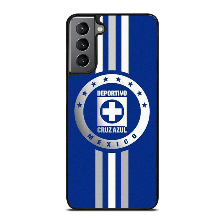 DEPORTIVO CRUZ AZUL MEXICO STRIPE LOGO Samsung Galaxy S21 Plus Case Cover