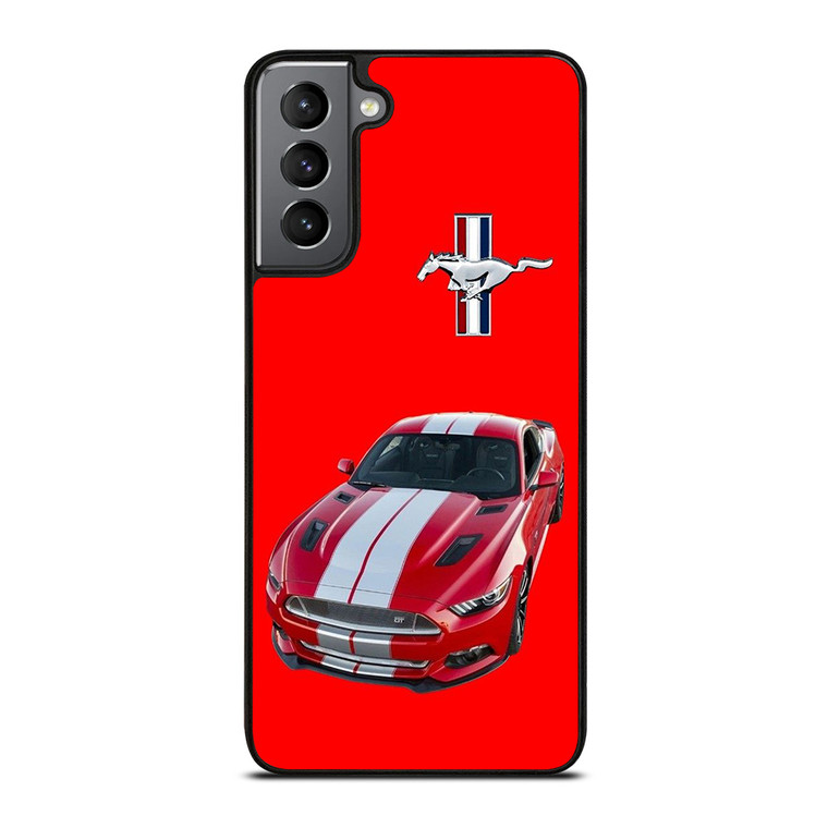 FORD MUSTANG RED CAR EMBLEM Samsung Galaxy S21 Plus Case Cover