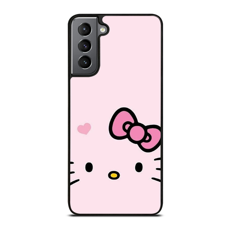 HELLO KITTY FLAT ART PINK Samsung Galaxy S21 Plus Case Cover