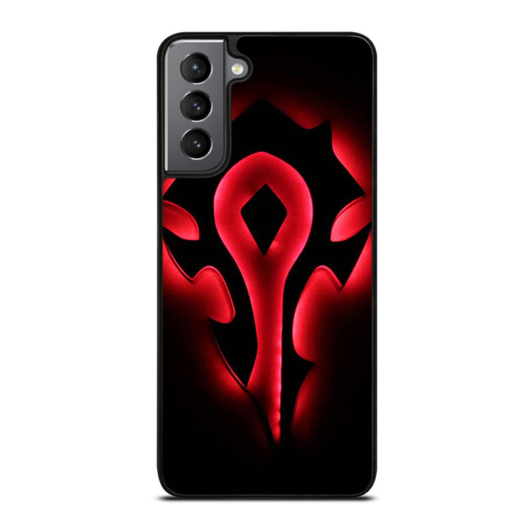 HORDE WORLD OF WARCRAFT BLACK LOGO Samsung Galaxy S21 Plus Case Cover