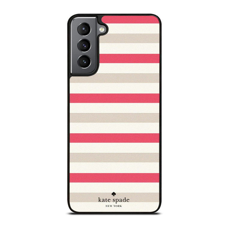 KATE SPADE NEW YORK PINK STRIPE Samsung Galaxy S21 Plus Case Cover