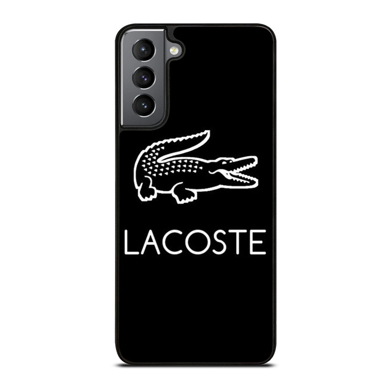 LACOSTE BLACK LINE ART LOGO Samsung Galaxy S21 Plus Case Cover LACOSTE BLACK LINE ART LOGO Samsung Galaxy S21 Plus Case Cover