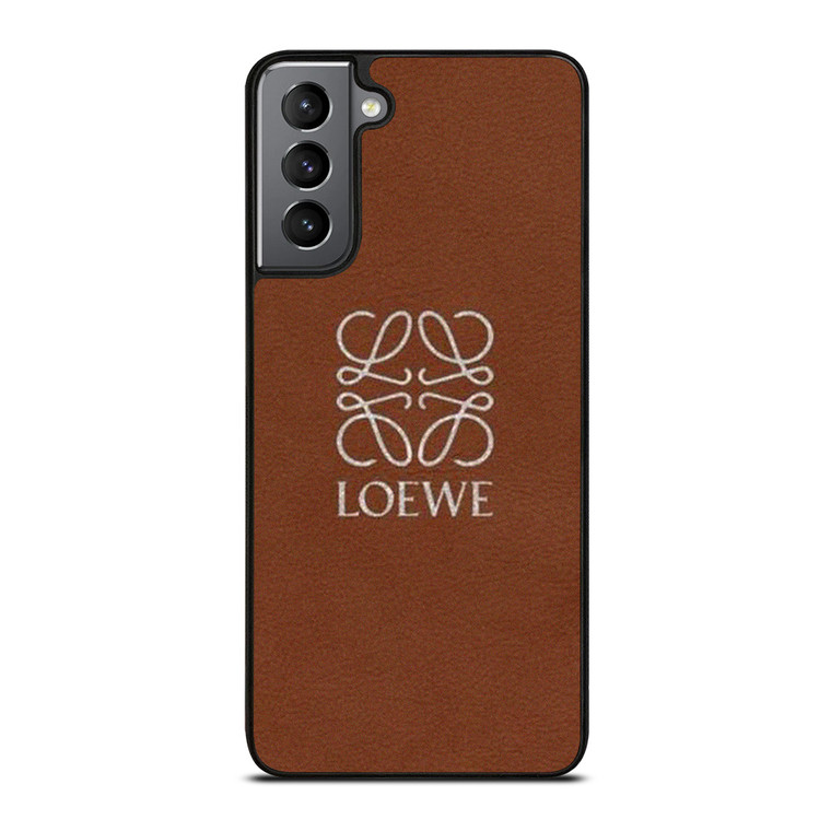 LOEWE LEATHER BROWN Samsung Galaxy S21 Plus Case Cover