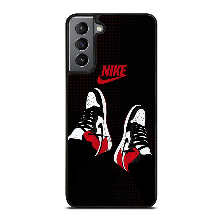 NIKE AIR JORDAN RETRO 1 RED Samsung Galaxy S21 Plus Case Cover