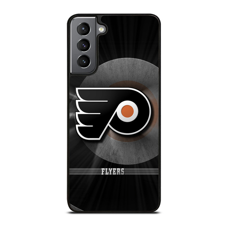 PHILADELPHIA FLYERS METAL EMBLEM Samsung Galaxy S21 Plus Case Cover