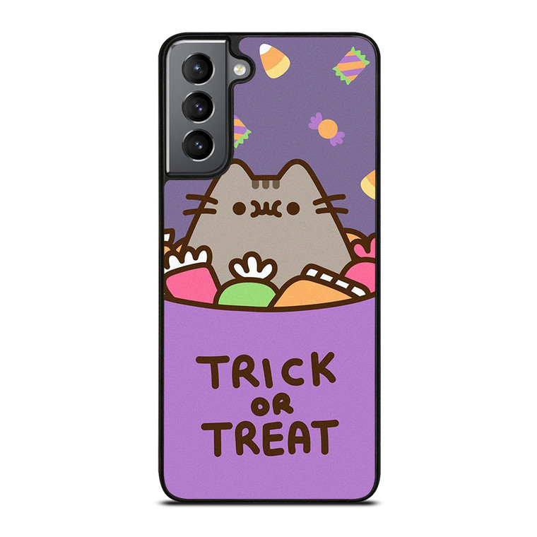PUSHEEN THE CAT HALLOWEEN TRICK OR TREAT Samsung Galaxy S21 Plus Case Cover