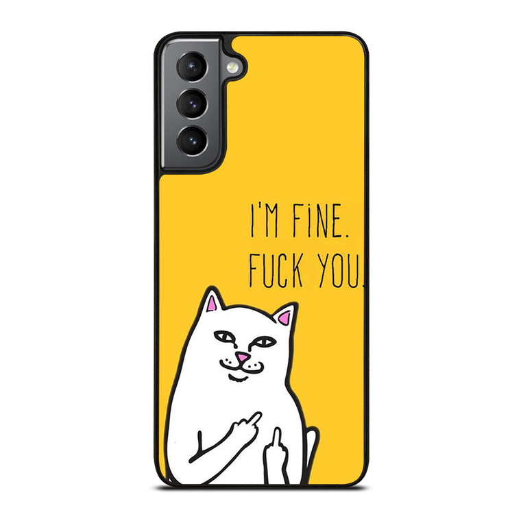 RIPNDIP CAT FUCK YOU Samsung Galaxy S21 Plus Case Cover RIPNDIP CAT FUCK YOU Samsung Galaxy S21 Plus Case Cover