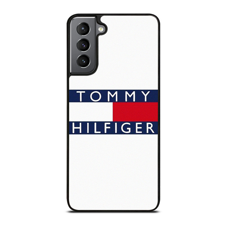 TOMMY HILFIGER WHITE LOGO Samsung Galaxy S21 Plus Case Cover TOMMY HILFIGER WHITE LOGO Samsung Galaxy S21 Plus Case Cover