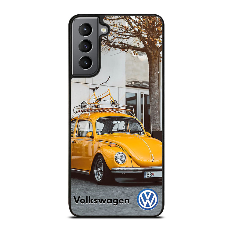 VOLKSWAGEN BEETLE YELLOW Samsung Galaxy S21 Plus Case Cover VOLKSWAGEN BEETLE YELLOW Samsung Galaxy S21 Plus Case Cover