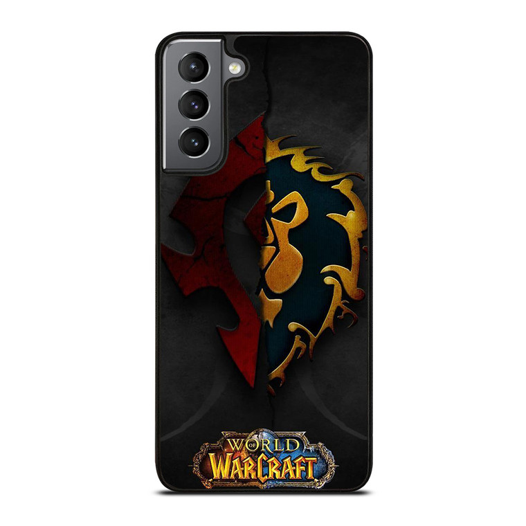 WORLD OF WARCRAFT HORDE ALLIANCE LOGO Samsung Galaxy S21 Plus Case Cover