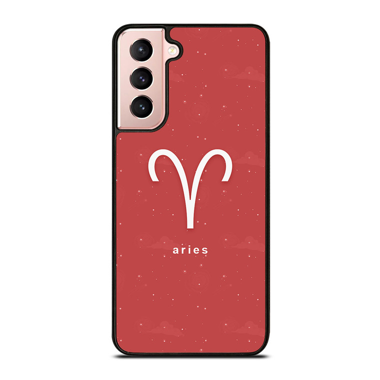 ARIES ZODIAC SIGN PINK Samsung Galaxy S21 Case Cover