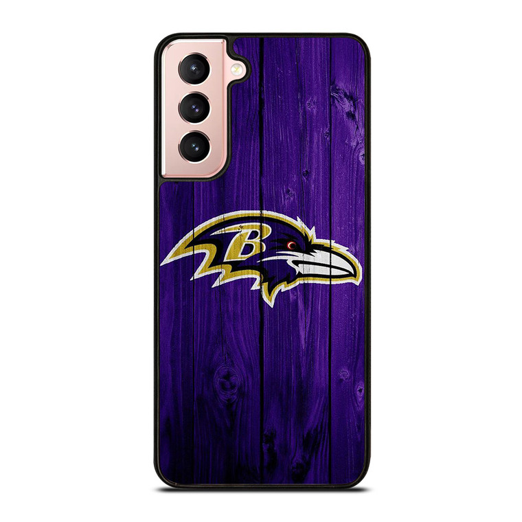 BALTIMORE RAVENS WOOD LOGO Samsung Galaxy S21 Case Cover