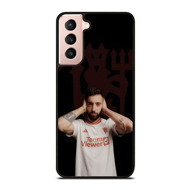 BRUNO FERNANDES MANCHESTER UNITED RED DEVILS Samsung Galaxy S21 Case Cover