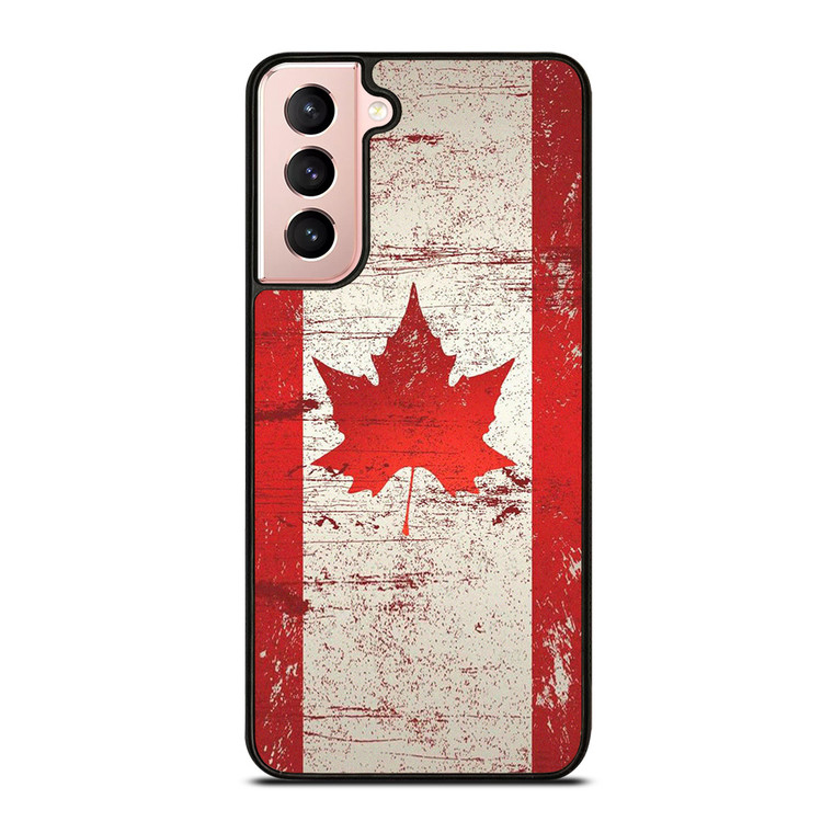 CANADA LEAF SYMBOL FLAG Samsung Galaxy S21 Case Cover