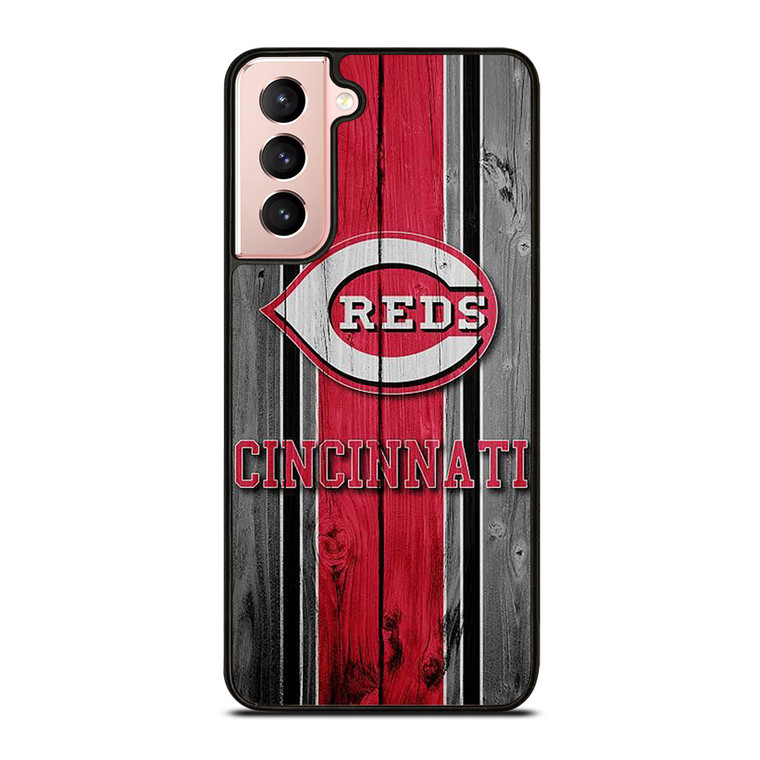 CINCINNATI REDS WOOD LOGO Samsung Galaxy S21 Case Cover